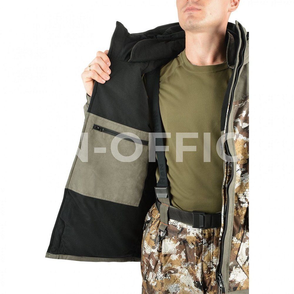 Костюм мужской демисезонный «Stalker I (-15)» (Alova), соты светло-серые 98129-4